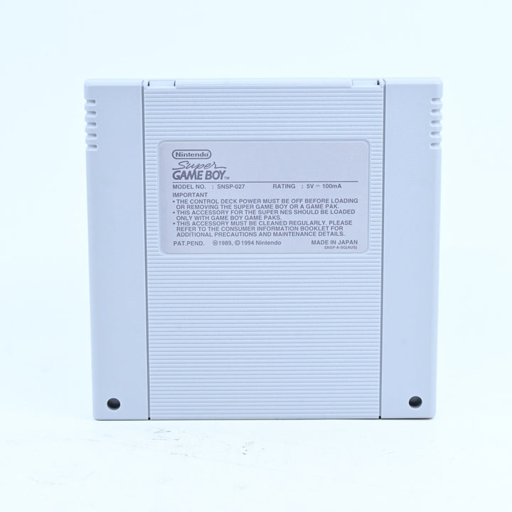 Super Game Boy / Gameboy - Super Nintendo / SNES Accessory + Manual - PAL