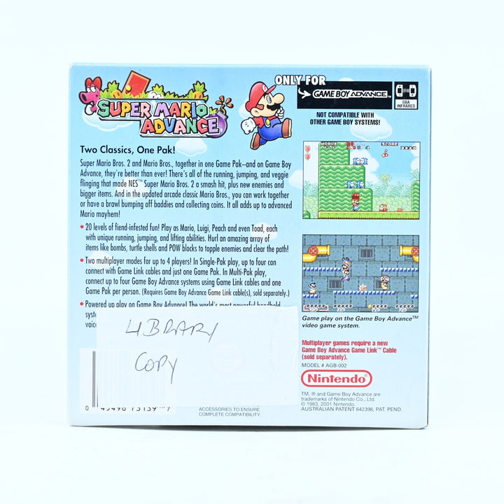 Super Mario Advance - Nintendo Gameboy Advance / GBA Boxed Game - PAL