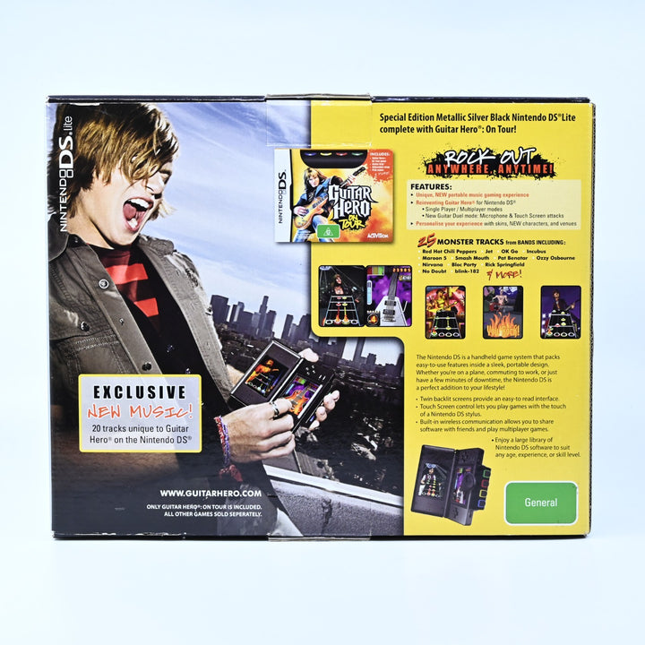 UNUSED! Special Edition Guitar Hero - Nintendo DS Lite Boxed Console - AUS PAL