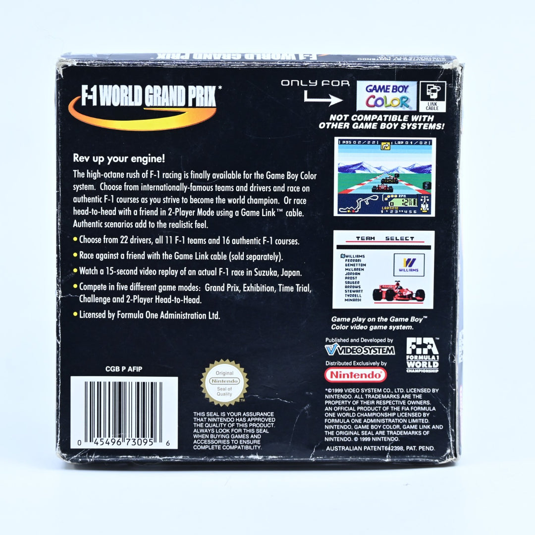 F1 World Grand Prix - Nintendo Gameboy Boxed Game - PAL - FREE POST!