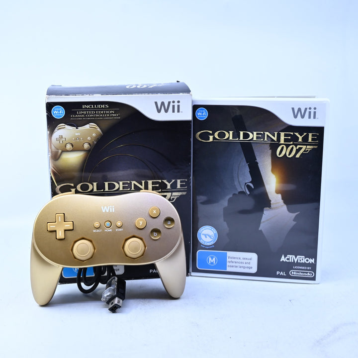 Goldeneye 007 - Nintendo Wii Game + Manual + Controller - PAL - MINT DISC!