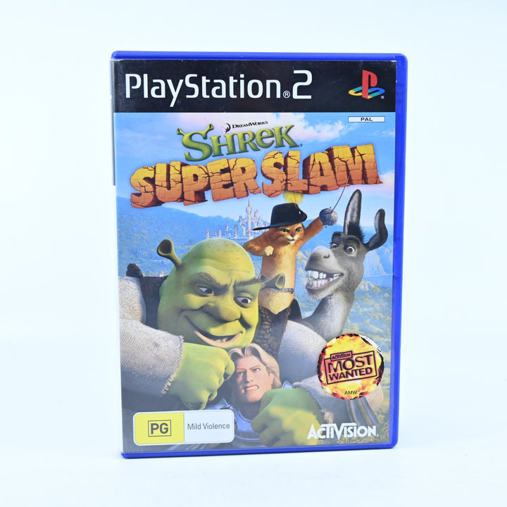 Shrek SuperSlam - Sony Playstation 2 / PS2 Game + Manual - PAL - MINT DISC!
