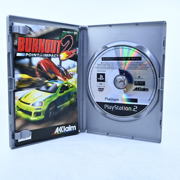 Burnout 2: Point of Impact - Sony Playstation 2 / PS2 Game + Manual - PAL