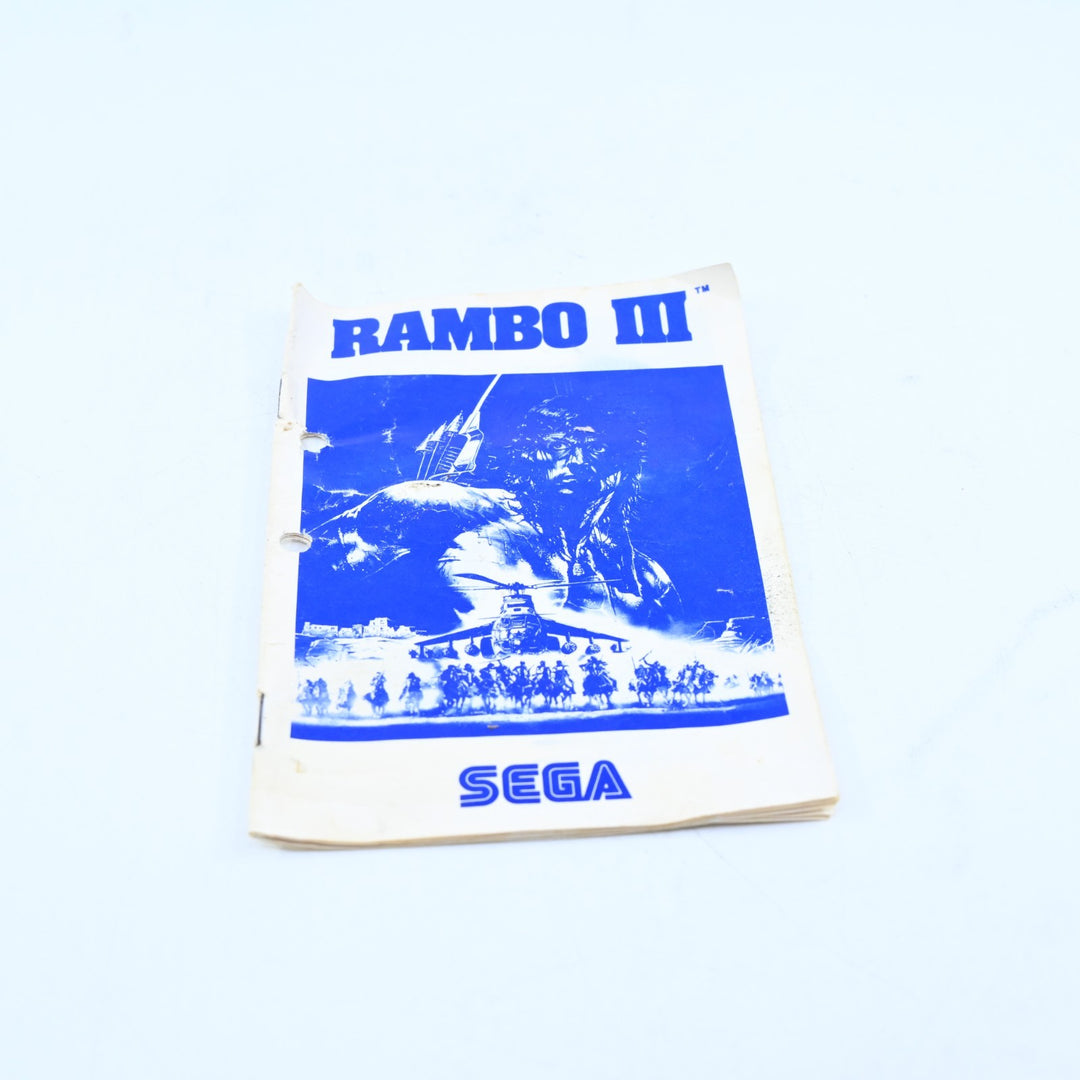 Rambo III 3 - Sega Mega Drive Game + Manual - PAL - FREE POST!