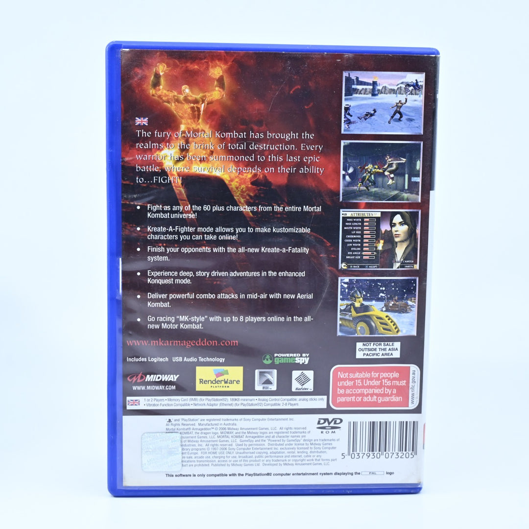 Mortal Kombat: Armageddon - Sony Playstation 2 / PS2 Game - No Manual - PAL