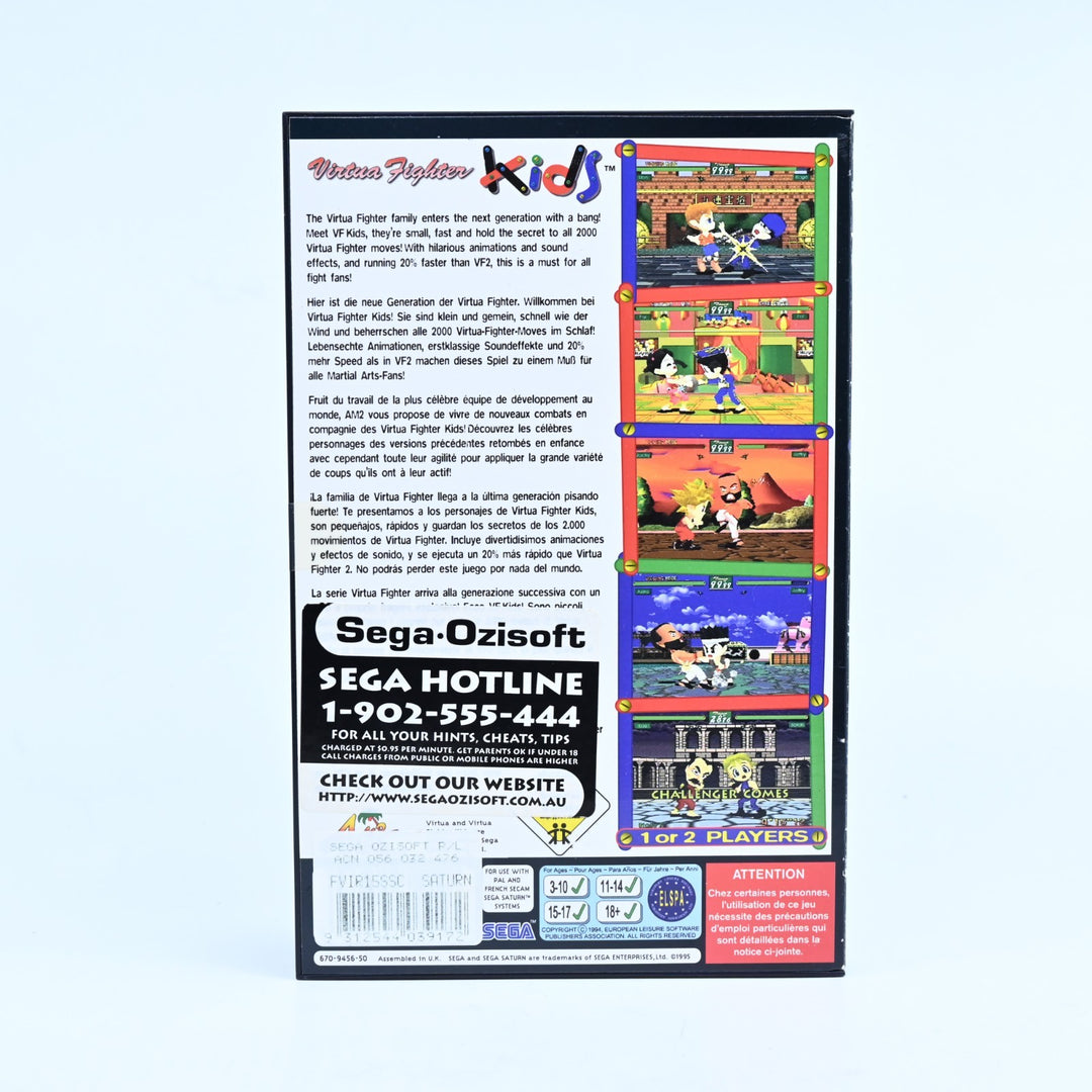 Virtua Fighter Kids - Sega Saturn Game + Manual - PAL - MINT DISC!