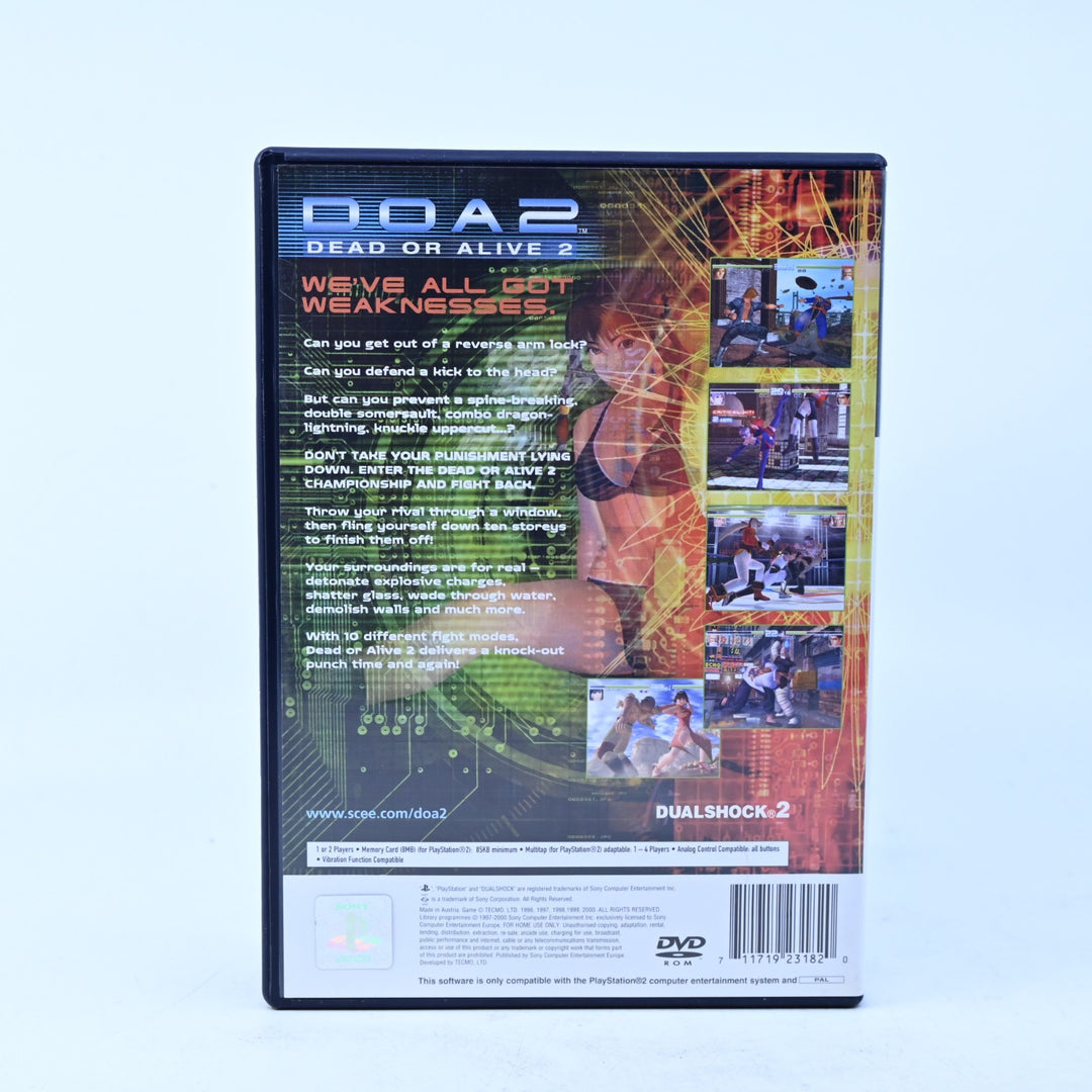 Dead Or Alive 2 - Sony Playstation 2 / PS2 Game + Manual - PAL - MINT DISC! DOA2