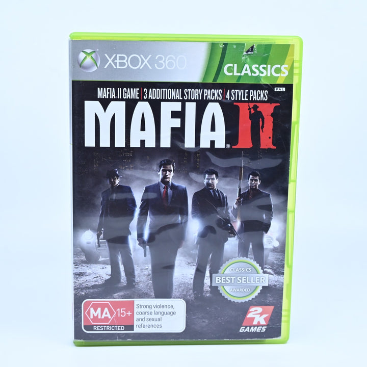 Mafia II 2 - Xbox 360 Game + Manual - No Map - PAL - MINT DISC!