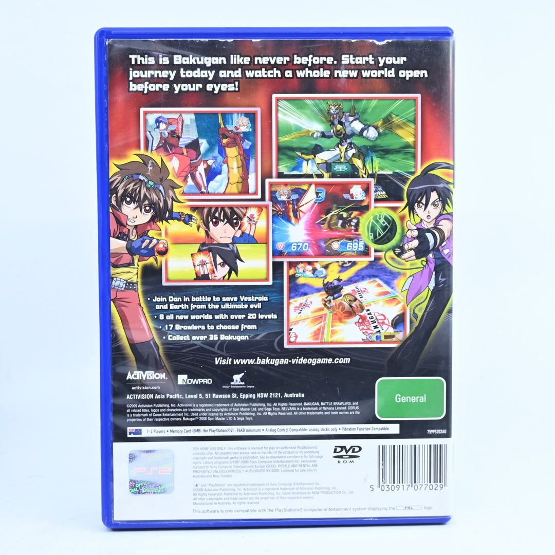 Bakugan Battle Brawlers - Sony Playstation 2 / PS2 Game + Manual - PAL