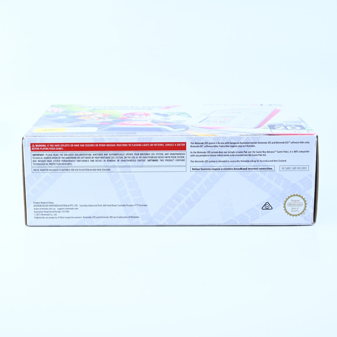 UNUSED! White + Red Mario Kart 7 Nintendo 2DS Boxed Console - AUS PAL