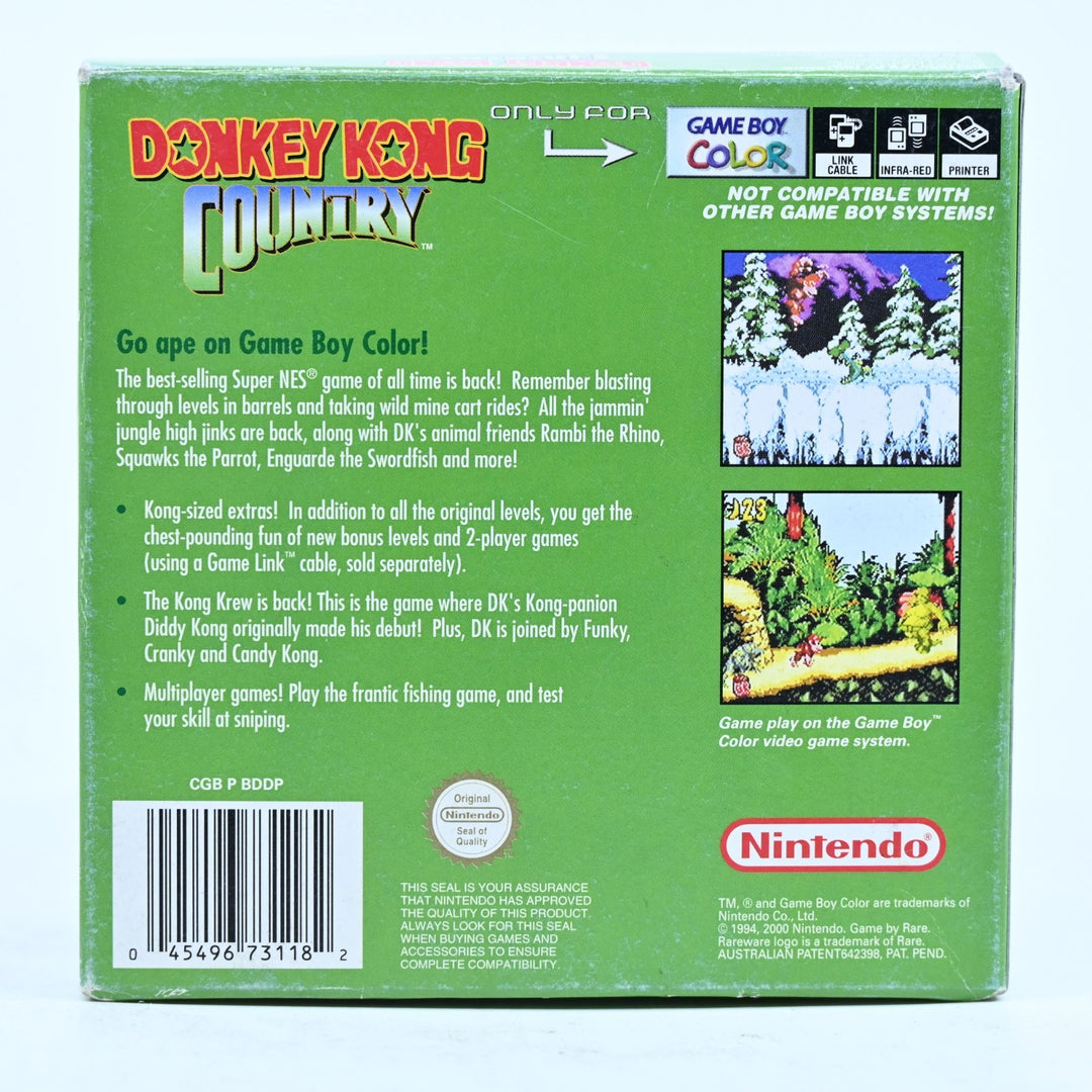 Donkey Kong Country - Nintendo Gameboy Color Boxed Game - PAL - FREE POST!
