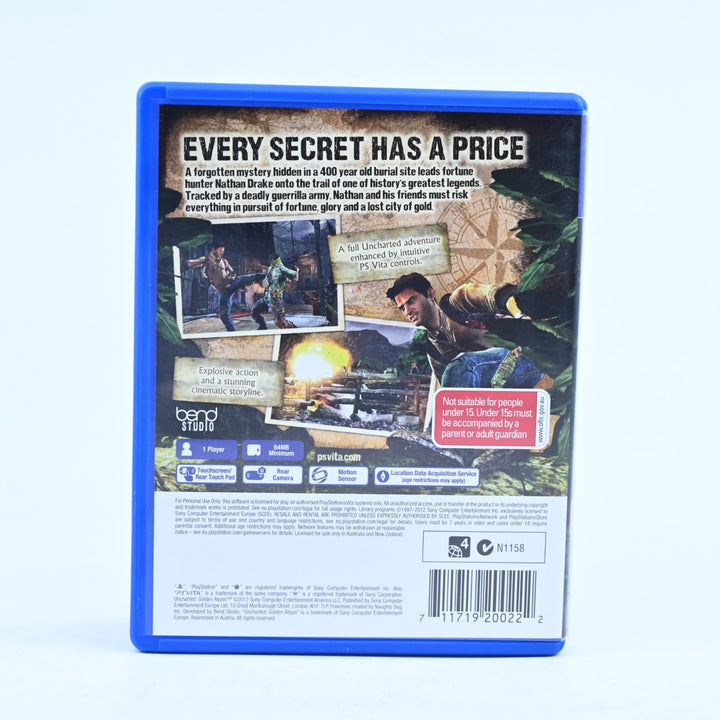 Uncharted: Golden Abyss - Sony PS Vita Game - FREE POST!