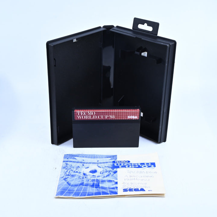 Tecmo World Cup '93 - Sega Master System Game + Manual - PAL - FREE POST!