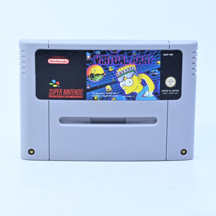 Virtual Bart - Super Nintendo / SNES Game - PAL - FREE POST!