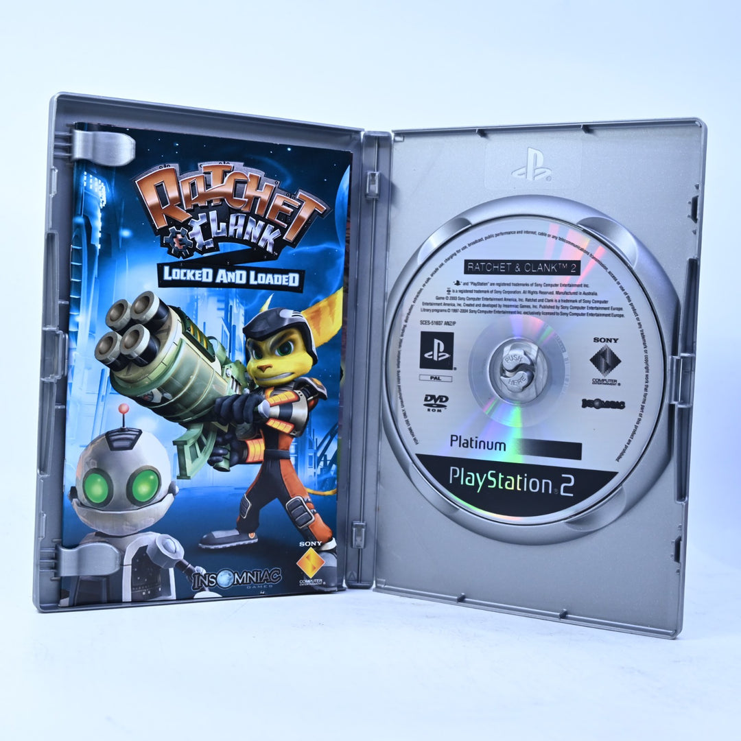 Ratchet &amp; Clank 2: Locked and Loaded - Sony Playstation 2 / PS2 Game + Manual
