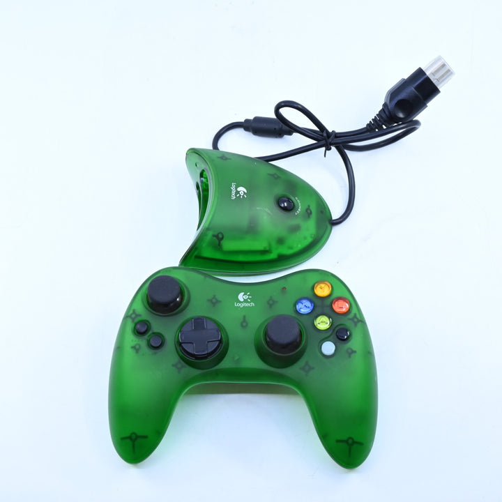 Logitech Cordless Attack Controller & Receiver - Green - Original Xbox Accessory