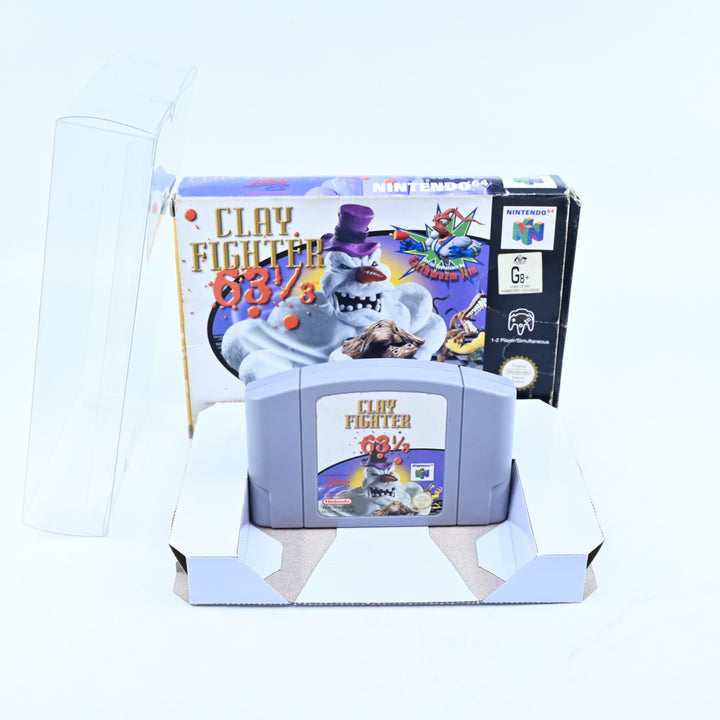 Clay Fighter 63 ⅓ - N64 / Nintendo 64 Boxed Game - PAL - Clay Fighter 63 1/3
