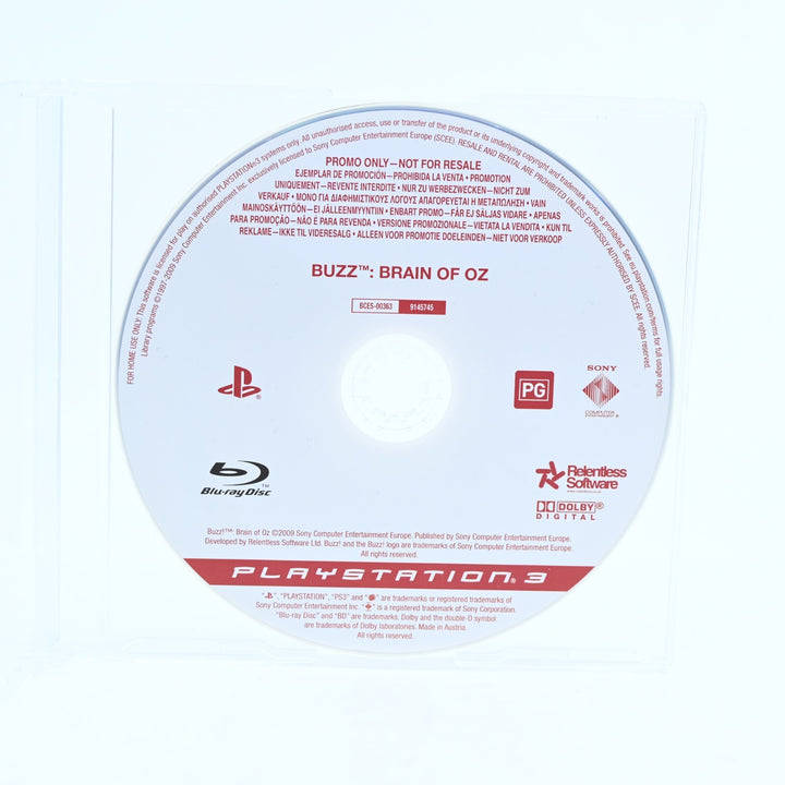 BUZZ! Brain of Oz - Promo Disc - PS3 Game - Disc Only - MINT DISC!