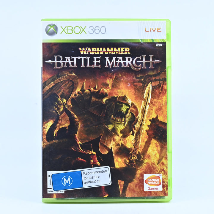 Warhammer Battle March - Xbox 360 Game + Manual - PAL - FREE POST!