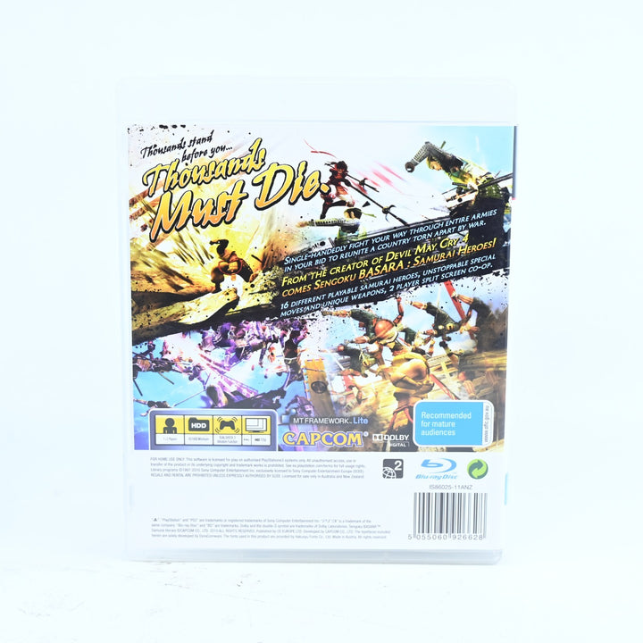 Sengoku Basara: Samurai Heroes - Sony Playstation 3 / PS3 Game + Manual