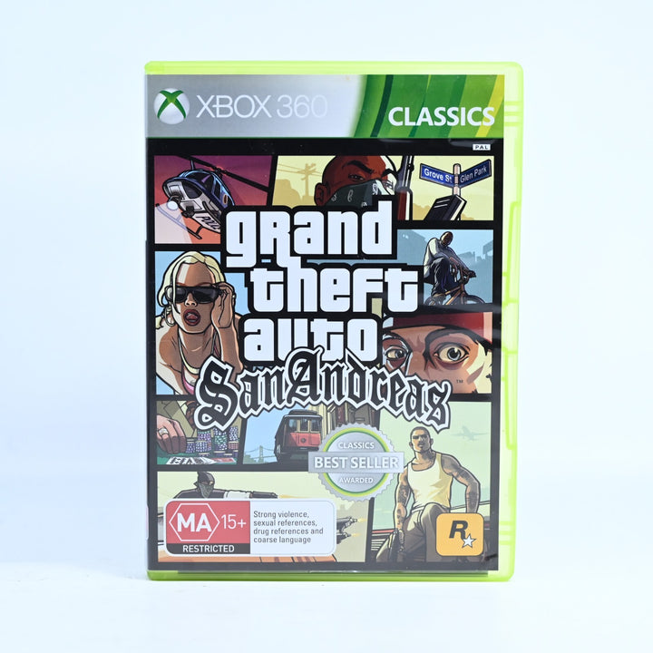 Grand Theft Auto: San Andreas - Xbox 360 Game + Manual - PAL - MINT DISC!