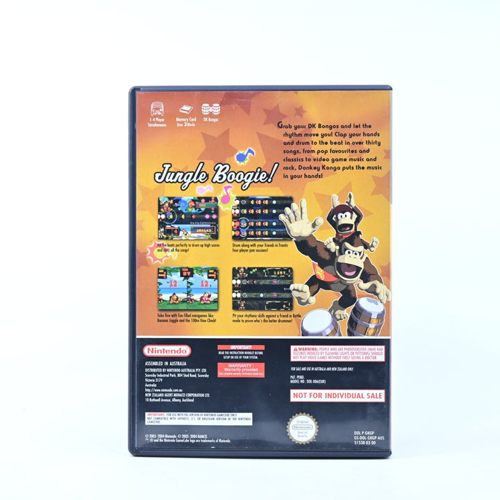 Donkey Konga - Boxed with Bongos - Nintendo Gamecube Game + Manual - PAL