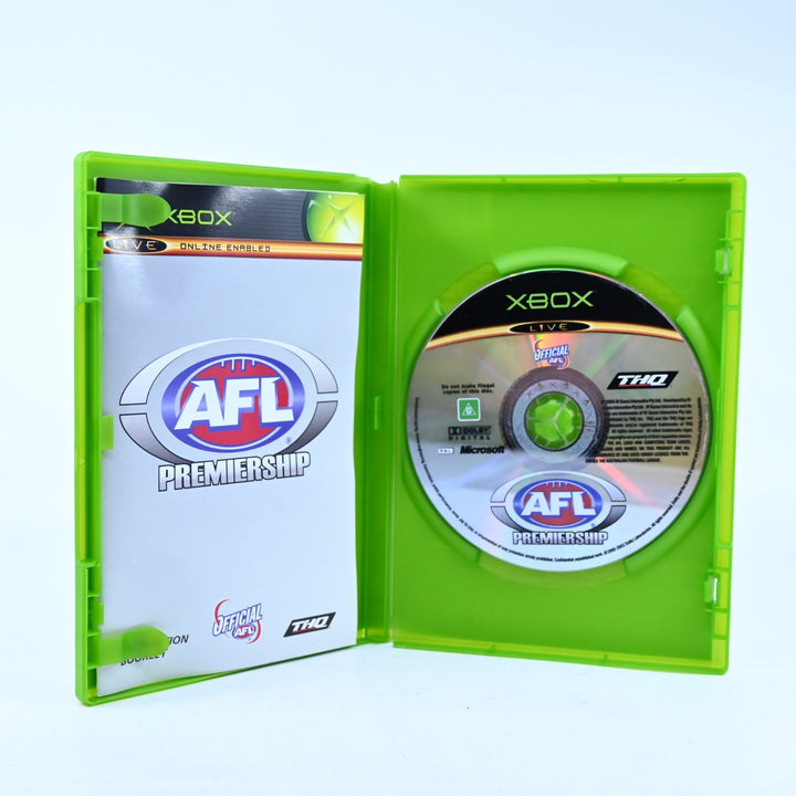 AFL Premiership - Original Xbox Game + Manual - PAL - MINT DISC!