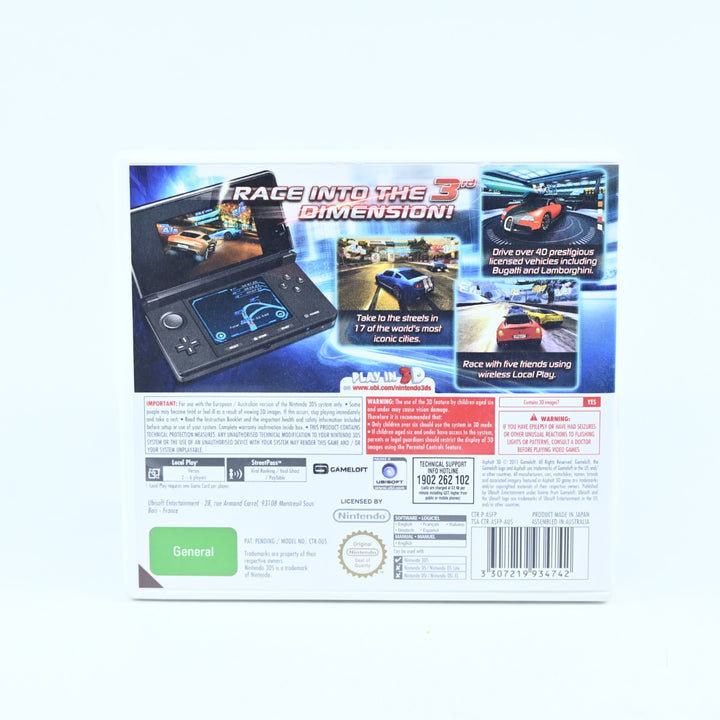 Asphalt 3D - Nintendo 3DS Game - PAL + Manual - FREE POST!