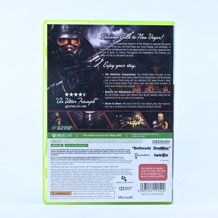 Fallout: New Vegas - Ultimate Edition - Xbox 360 Game + Manual - PAL