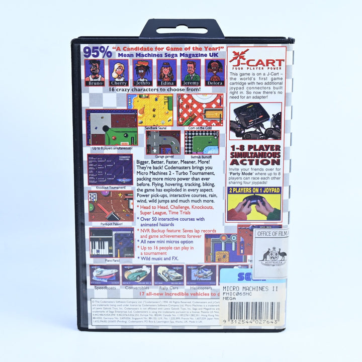 Micro Machines 2: Turbo Tournament - Sega Mega Drive Game + Manual - PAL