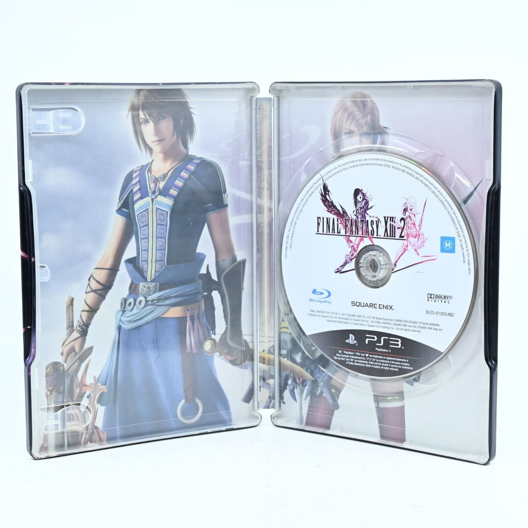 Final Fantasy XIII-2 Steelbook - Sony Playstation 3 / PS3 Game - No Manual