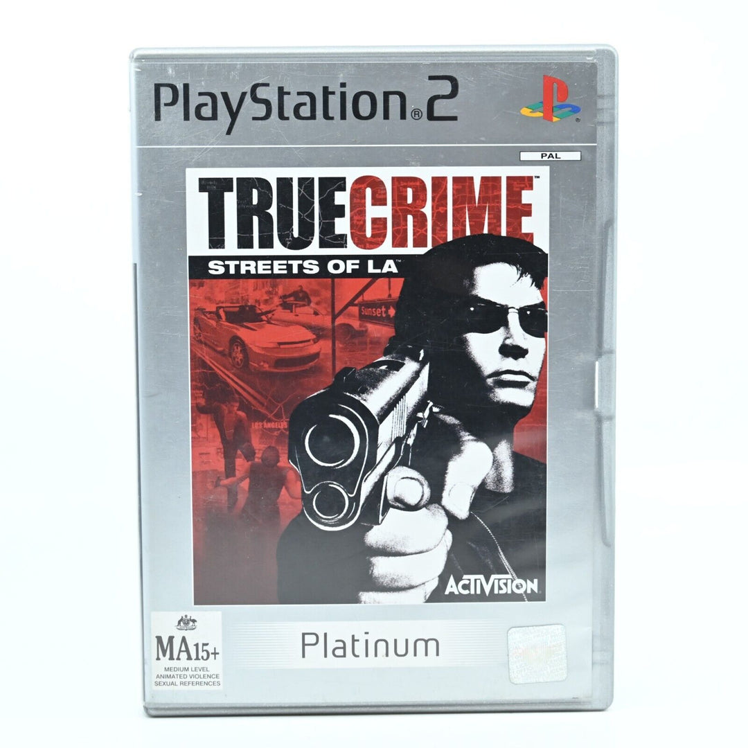 True Crime Streets of LA - Sony Playstation 2 / PS2 Game + Manual - PAL