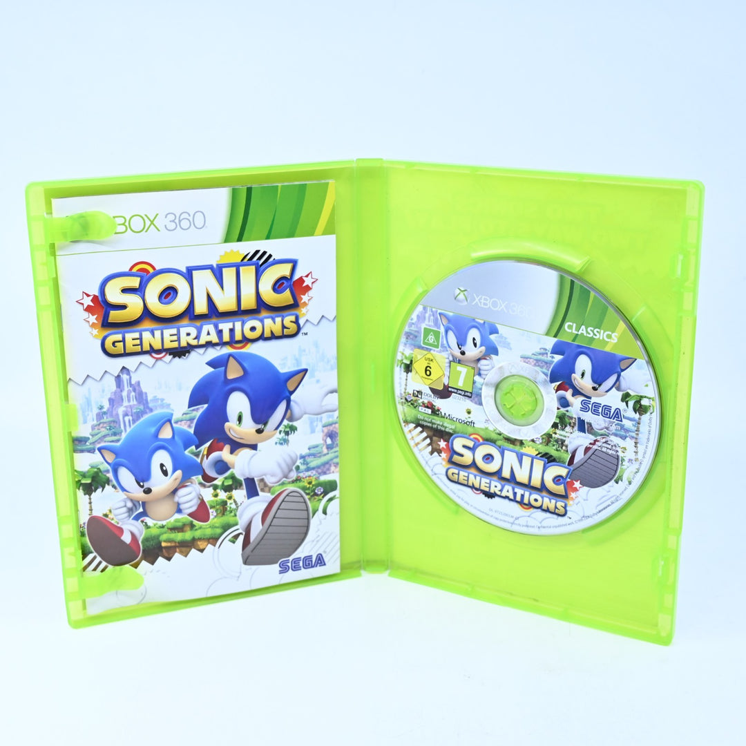 Sonic Generations - Xbox 360 Game + Manual - PAL - MINT DISC!