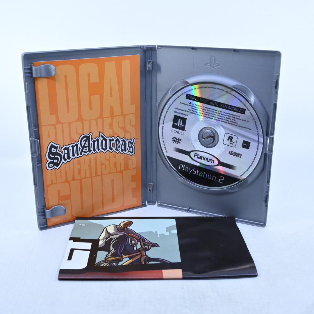 Grand Theft Auto: San Andreas - Sony Playstation 2 / PS2 Game + Manual + Map