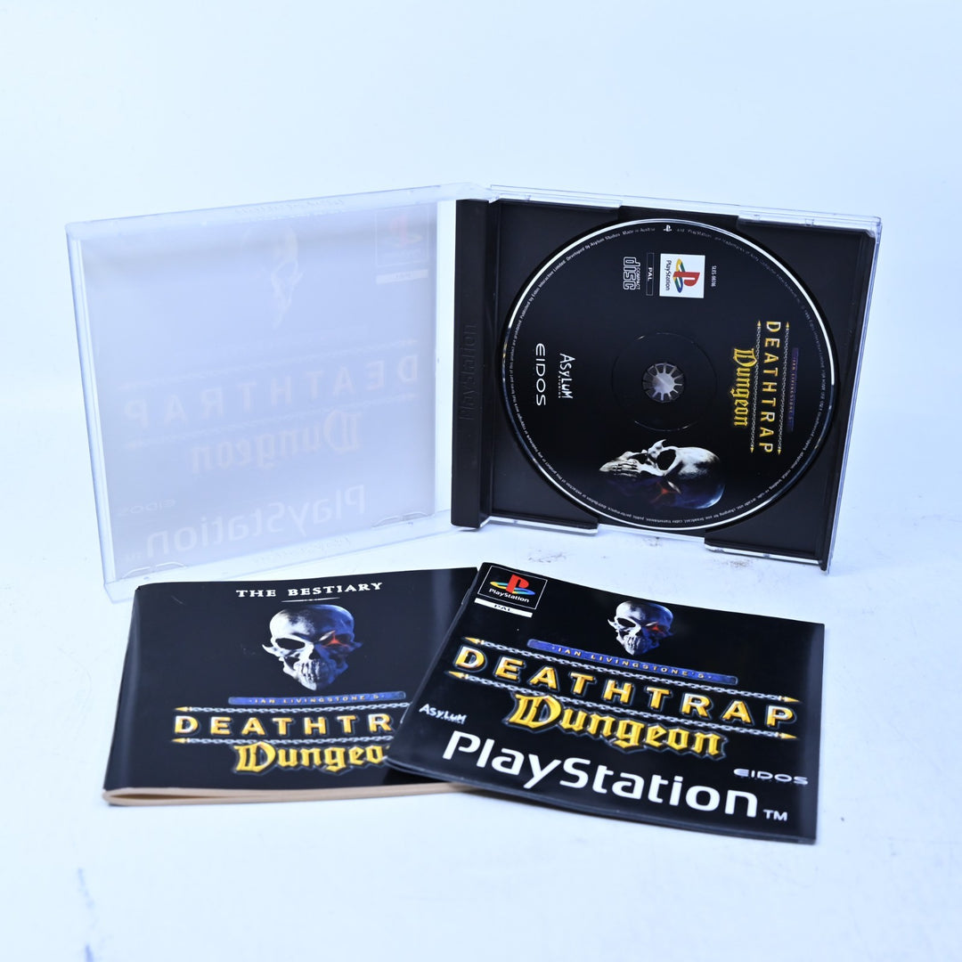 Deathtrap Dungeon - Sony Playstation 1 / PS1 Game + Manual - PAL - MINT DISC!