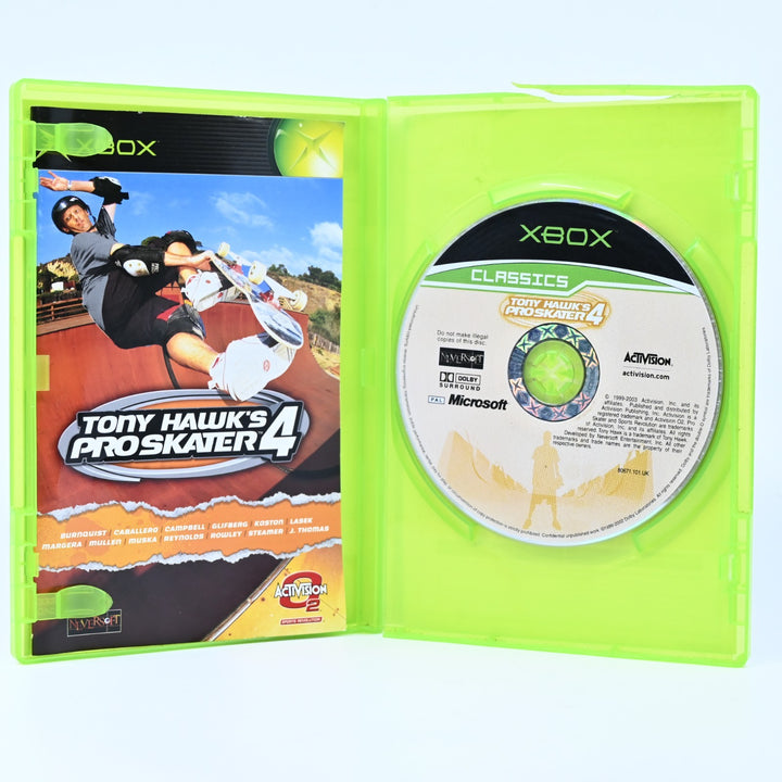Tony Hawk's Pro Skater 4 - Original Xbox Game + Manual - PAL - MINT DISC!