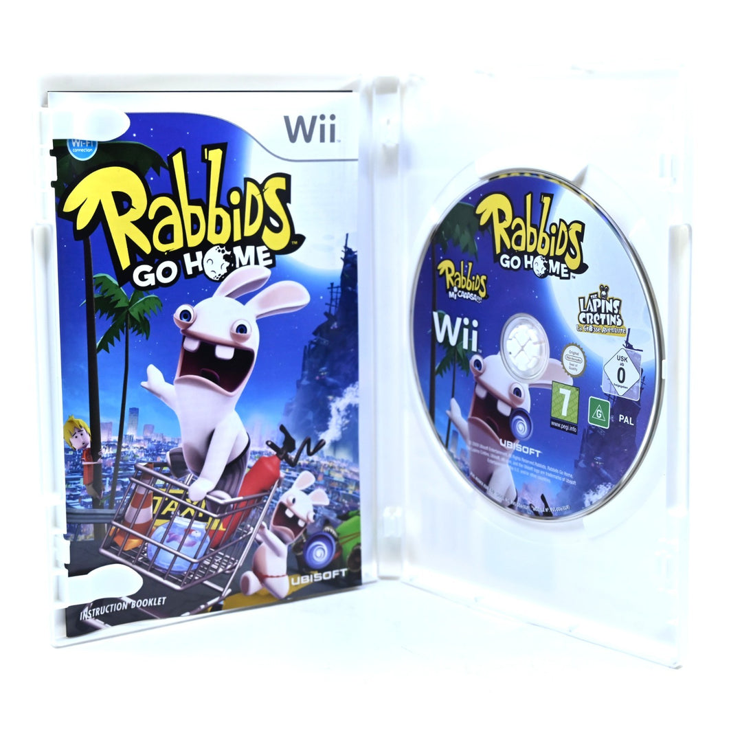 Rabbids Go Home - Nintendo Wii Game + Manual - PAL - MINT DISC!