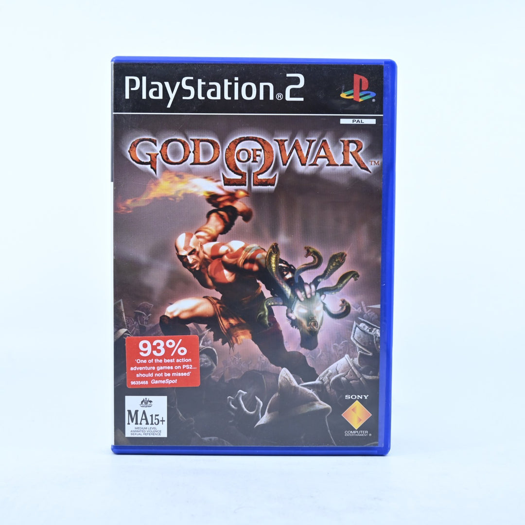 God of War - Sony Playstation 2 / PS2 Game + Manual - PAL - MINT DISC!