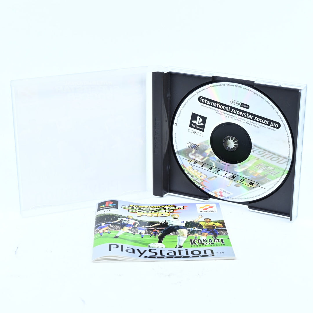 International Superstar Soccer Pro - Sony Playstation 1 / PS1 Game + Manual