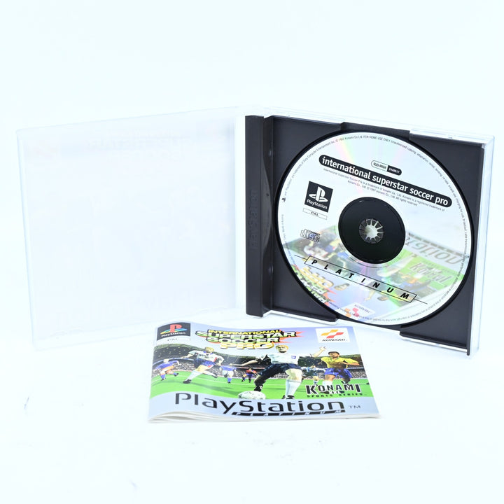 International Superstar Soccer Pro - Sony Playstation 1 / PS1 Game + Manual