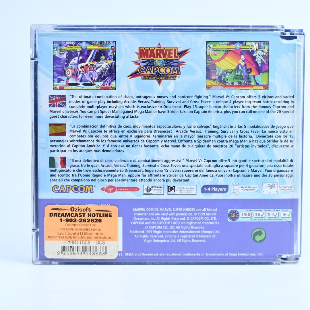 Marvel Vs. Capcom: Clash of Super Heroes - Sega Dreamcast Game - PAL