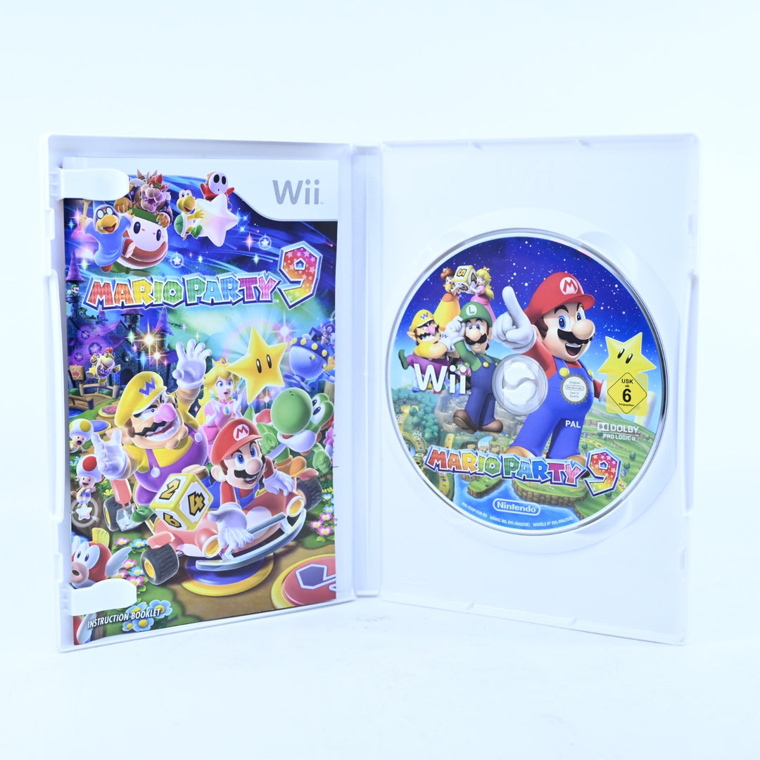 Mario Party 9 - Nintendo Wii Game + Manual - PAL - MINT DISC!