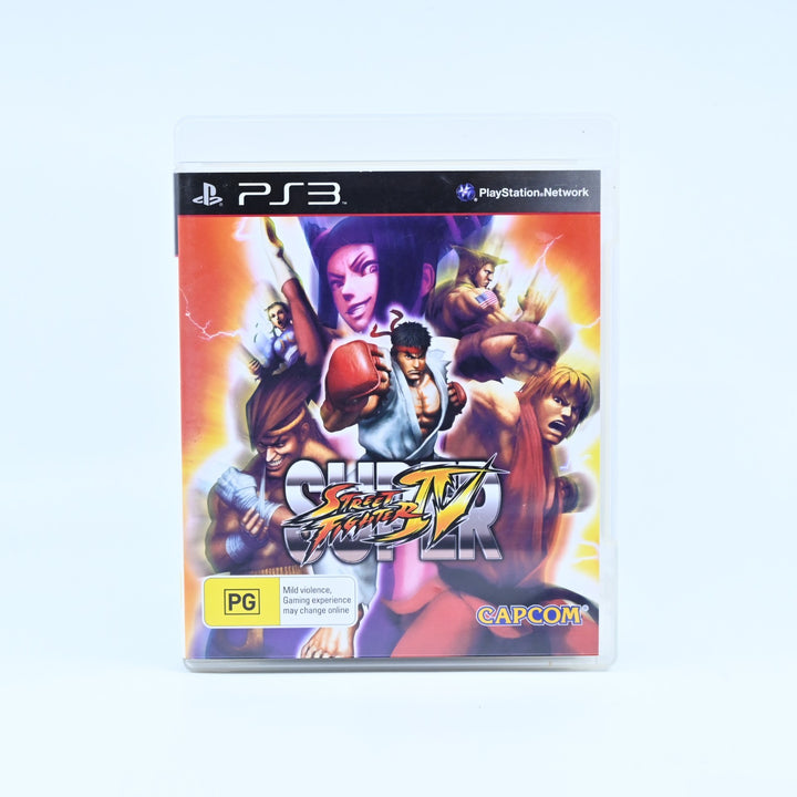 Super Street Fighter IV - Sony Playstation 3/ PS3 Game + Manual - PAL