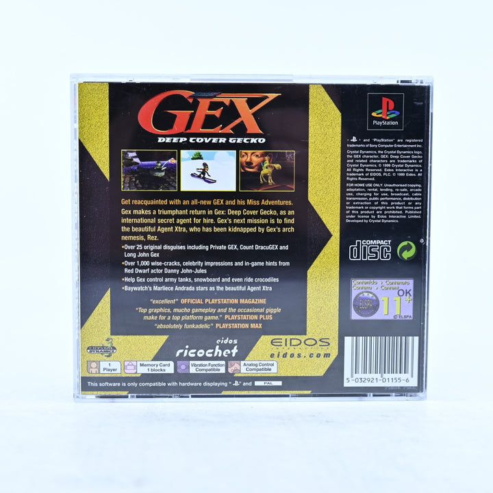 Gex 3: Deep Cover Gecko - Sony Playstation 1 / PS1 Game + Manual - PAL