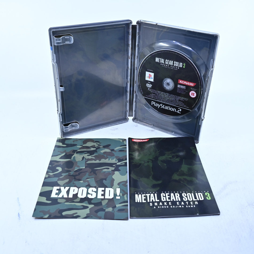Metal Gear Solid 3: Snake Eater - Limited Metal Edition - PS2 Game + Manual