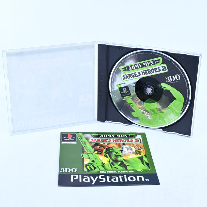 Army Men Sarge's Heroes 2 - Sony Playstation 1 / PS1 Game + Manual - PAL