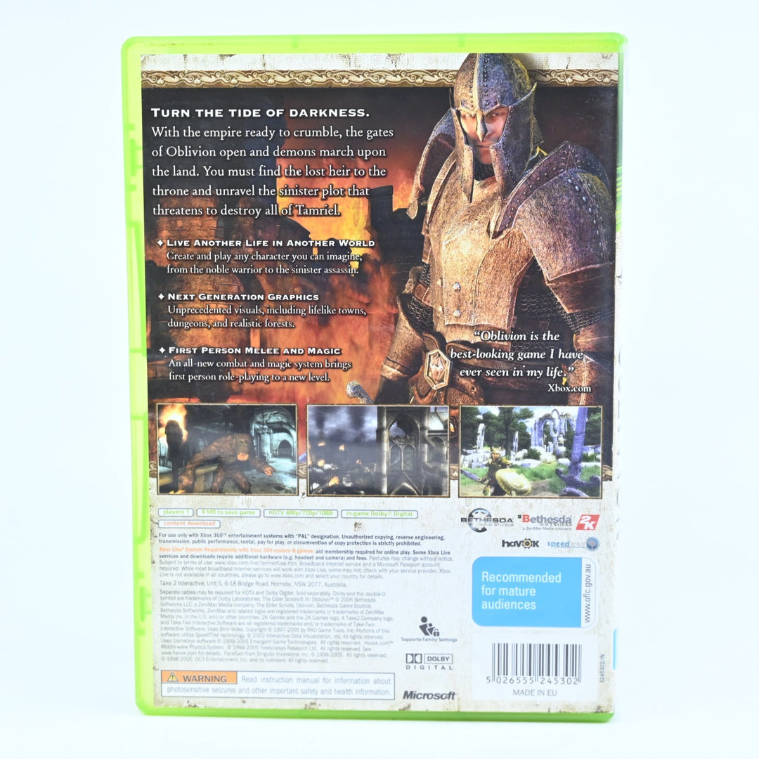 The Elder Scrolls IV: Oblivion - Xbox 360 Game + Manual - PAL - MINT DISC!