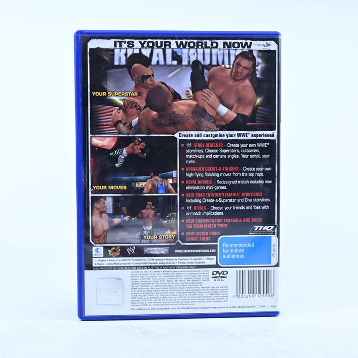 WWE SmackDown! vs Raw 2010 - Sony Playstation 2 / PS2 Game + Manual - PAL
