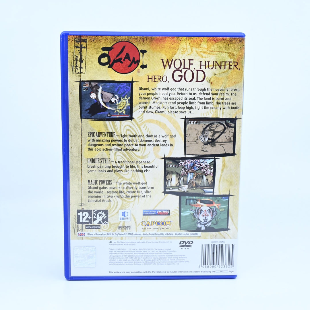 Okami - Sony Playstation 2 / PS2 Game + Manual - PAL - MINT DISC!