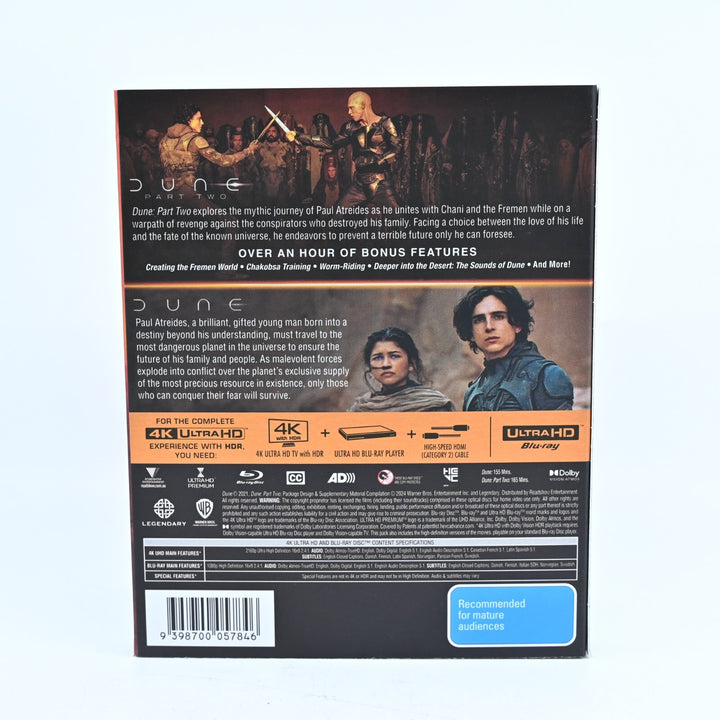 Dune Slip Cover Version 2 Film Collection 4K Ultra Hd - Region B - Blu-ray